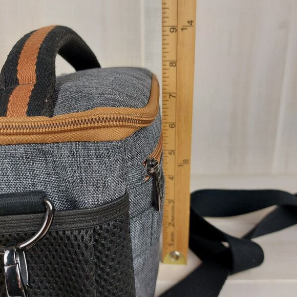 DOMISO Camera Bag Case Waterproof Anti-shock Shoulder for SLR DSLR Grey - Picture 6 of 8